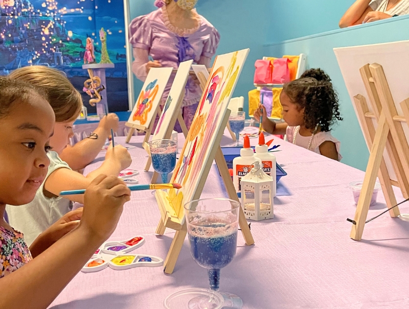 The kids love the Canvas Painting Add-on which allows them to be a little artist 